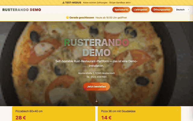 Rusterando demo