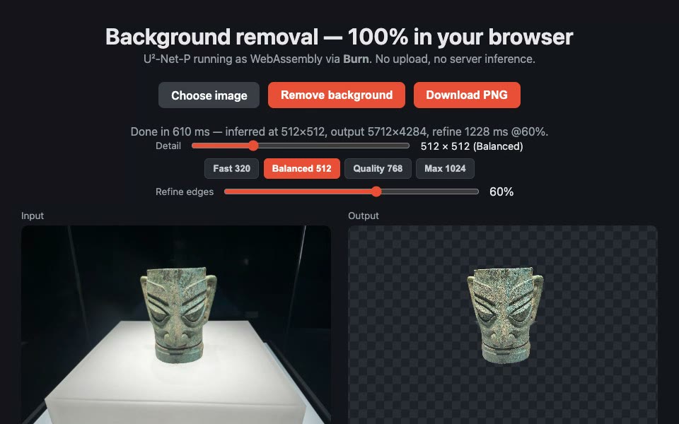 Background removal (Burn)